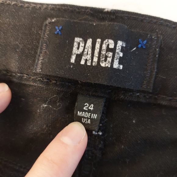 Paige black jeans size 24 - Picture 11 of 12